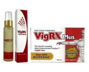 Vigrx delay spray and vigrx plus package
