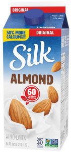 almond milk bottle